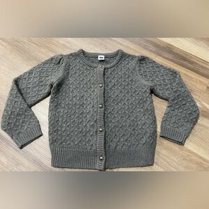 Janie and Jack Cardigan Sweater Girl’s toddler size 3 Gray button up
